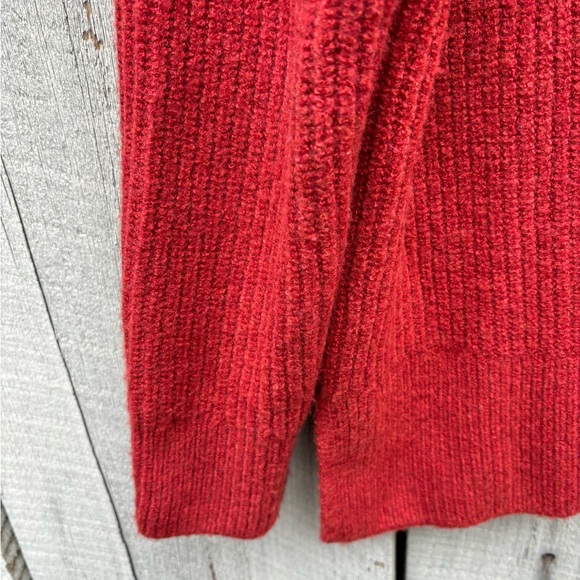 Madewell Bulky Burnt Orange Turtleneck Sweater XL - Picture 8 of 10